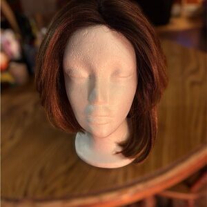 MODU Medium Auburn Asymmetrical Bob - Capless & Lightweight (WGMED01)